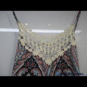 Summer long  crochet top tank dress